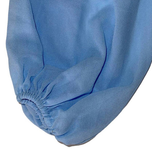 NEW BNWT Revolve Michael Costello Sunny One Shoulder Blue Mini Dress XXSmall - Picture 10 of 12